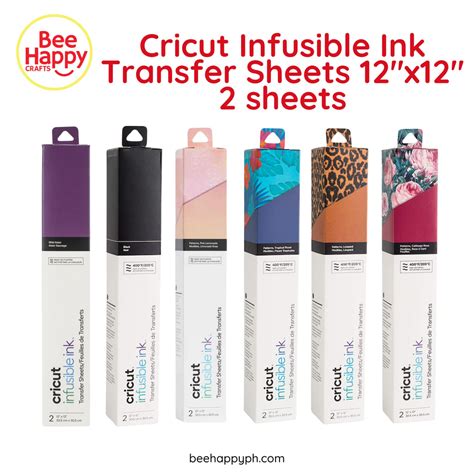 Cricut Infusible Ink Transfer Sheets 2-pack (Ultraviolet); Produces stunning, vibrant, professional, and permanent heat transfers; Requires compatible Infusible Ink blank (sold separately) and Cricut EasyPress™ 2 or heat press that reaches 400°F (205°C); Transferred inks never flake, peel, crack or wrinkle